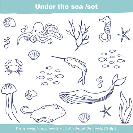 Ocean-Themed Wall Decals