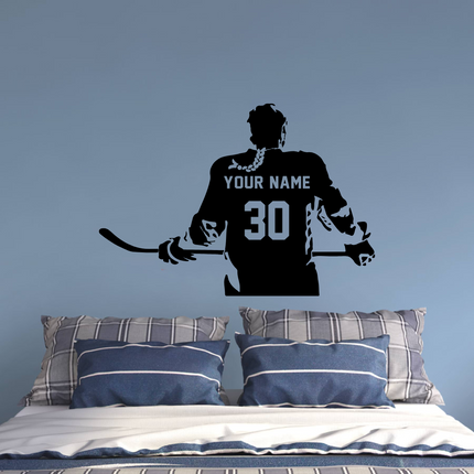Girl Locker Room Energy – Custom Hockey Player Decal