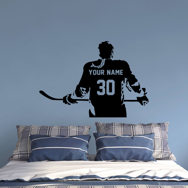 Girl Locker Room Energy – Custom Hockey Player Decal