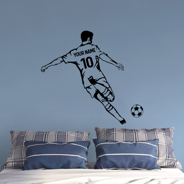Kicking Pose – Personalized Soccer Wall Decal