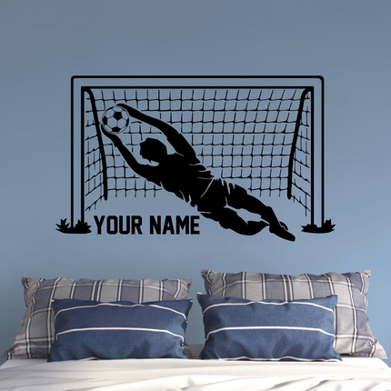 Last Line Hero – Personalized Goalkeeper Wall Decal