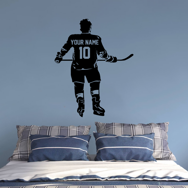 Game Ready – Personalized Hockey Wall Decal