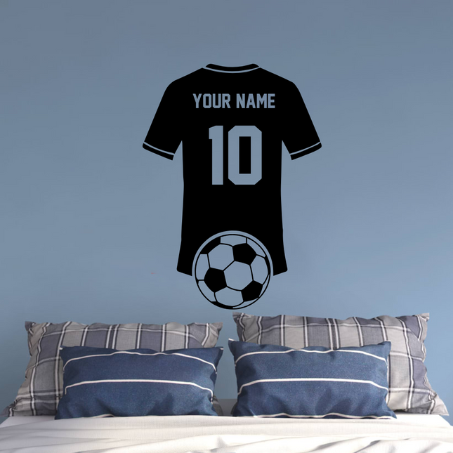 Soccer Jersey Tribute – Personalized Wall Decal