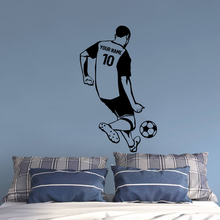 On the Move – Personalized Soccer Wall Decal