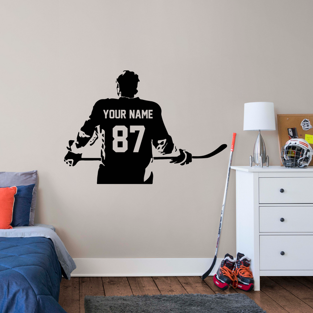 Locker Room Energy – Custom Hockey Player Decal