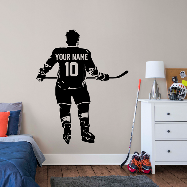 Game Ready – Personalized Hockey Wall Decal