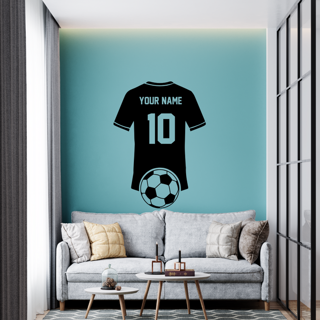 Soccer Jersey Tribute – Personalized Wall Decal