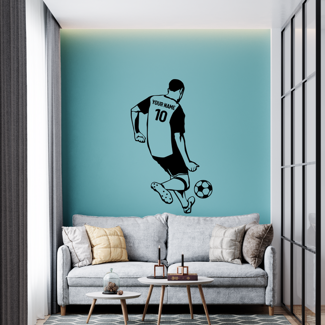 On the Move – Personalized Soccer Wall Decal
