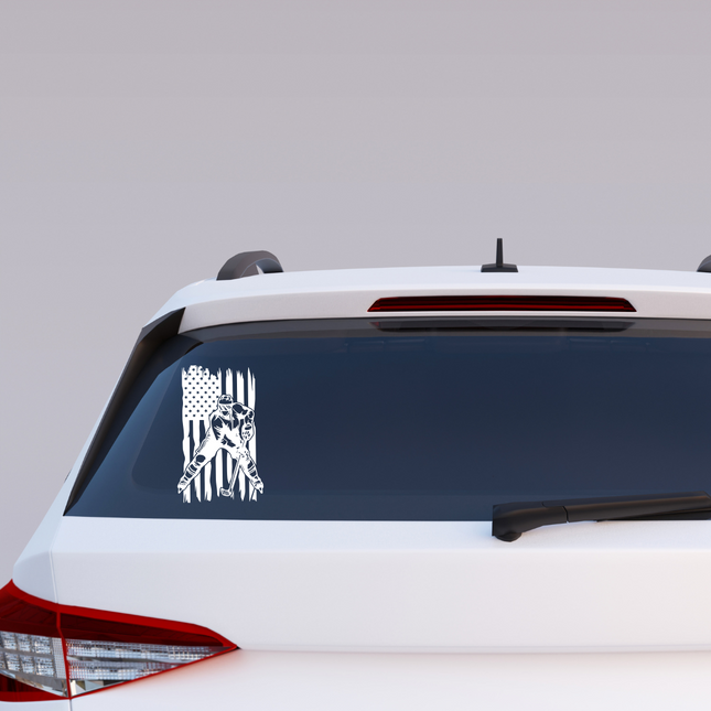 Patriot on Ice – Custom Hockey Wall Decal