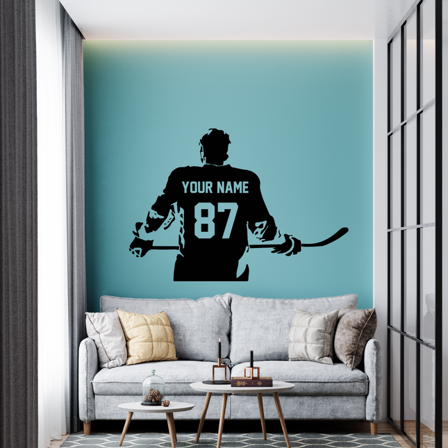 Locker Room Energy – Custom Hockey Player Decal