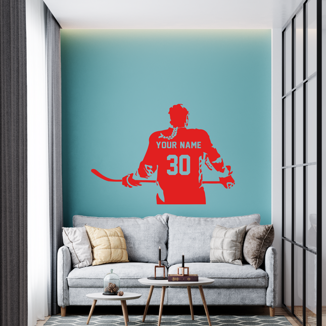 Girl Locker Room Energy – Custom Hockey Player Decal
