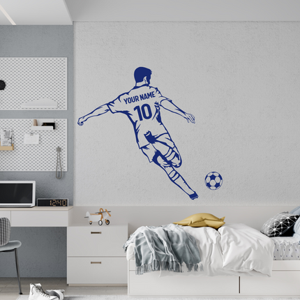 Kicking Pose – Personalized Soccer Wall Decal