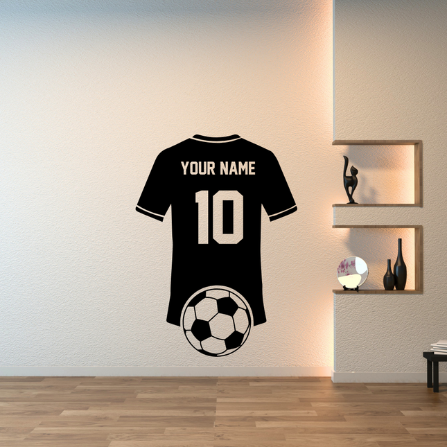 Soccer Jersey Tribute – Personalized Wall Decal