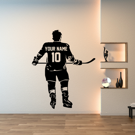 Game Ready – Personalized Hockey Wall Decal