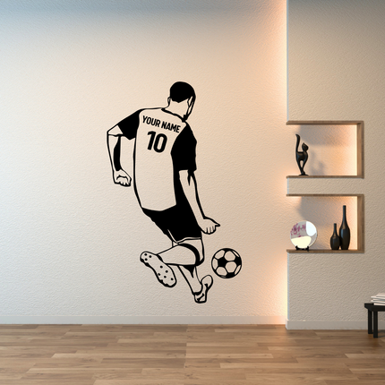 On the Move – Personalized Soccer Wall Decal