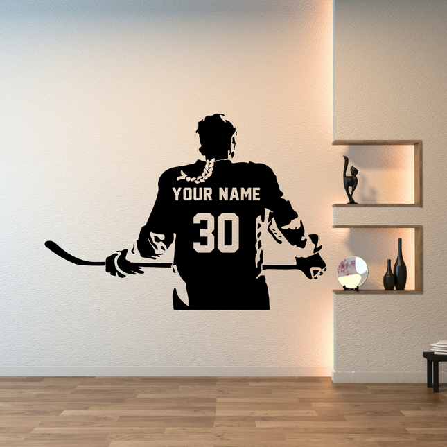 Girl Locker Room Energy – Custom Hockey Player Decal