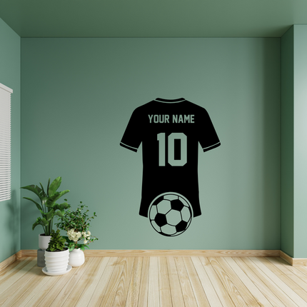 Soccer Jersey Tribute – Personalized Wall Decal