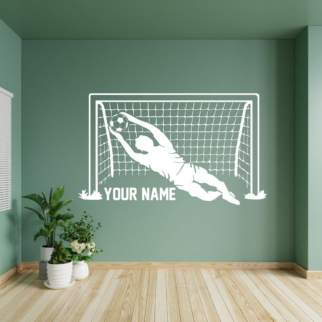 Last Line Hero – Personalized Goalkeeper Wall Decal