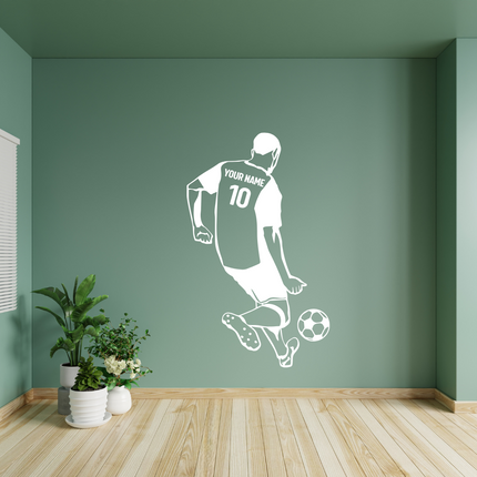 On the Move – Personalized Soccer Wall Decal