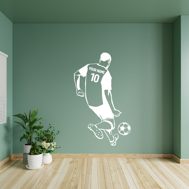 On the Move – Personalized Soccer Wall Decal