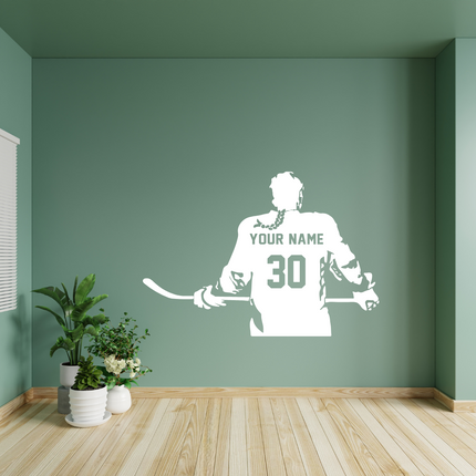 Girl Locker Room Energy – Custom Hockey Player Decal