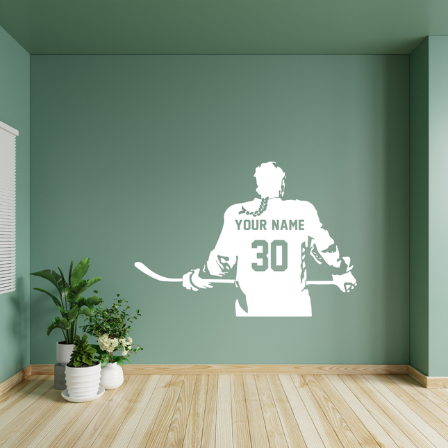 Girl Locker Room Energy – Custom Hockey Player Decal