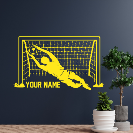 Last Line Hero – Personalized Goalkeeper Wall Decal