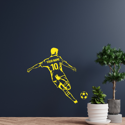 Kicking Pose – Personalized Soccer Wall Decal