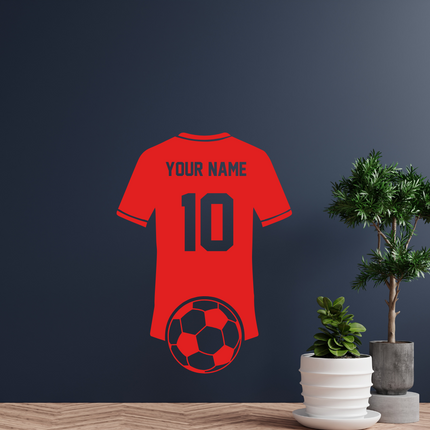 Soccer Jersey Tribute – Personalized Wall Decal