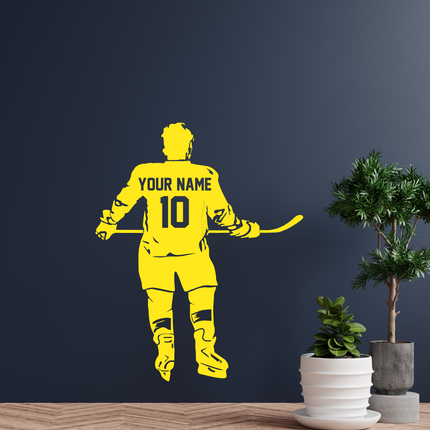 Game Ready – Personalized Hockey Wall Decal
