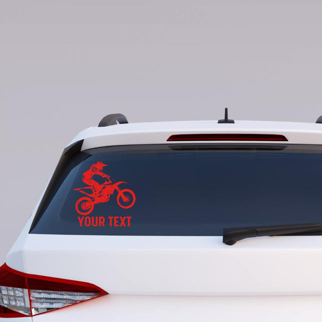 Personalized Dirt Bike Jump Wall Sticker