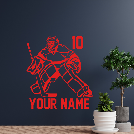 The Net Protector – Personalized Goalie Sticker