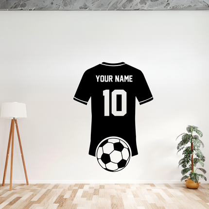 Soccer Jersey Tribute – Personalized Wall Decal