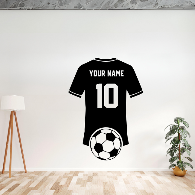Soccer Jersey Tribute – Personalized Wall Decal
