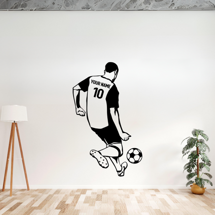 On the Move – Personalized Soccer Wall Decal