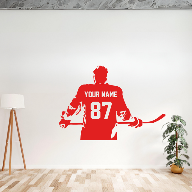 Locker Room Energy – Custom Hockey Player Decal