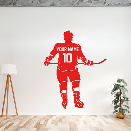 Game Ready – Personalized Hockey Wall Decal