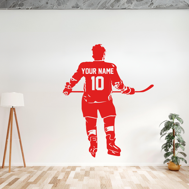 Game Ready – Personalized Hockey Wall Decal