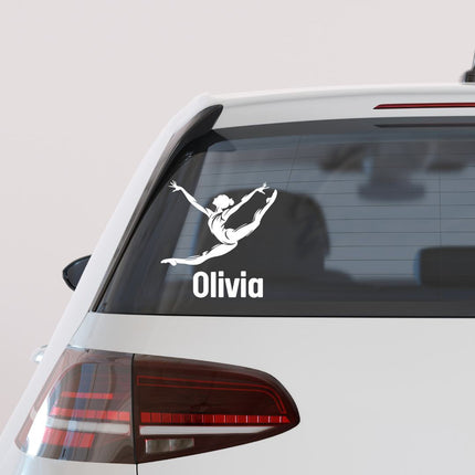 Graceful Leap Dancer Perosnalized Wall decal