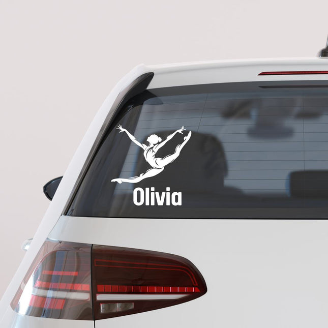 Graceful Leap Dancer Perosnalized Wall decal