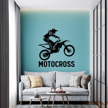 Personalized Dirt Bike Jump Wall Sticker