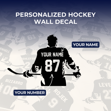 Locker Room Energy – Custom Hockey Player Decal