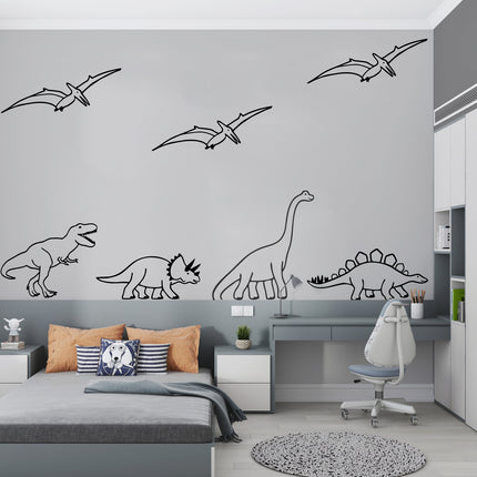 Dinosaur-Themed Wall Decal