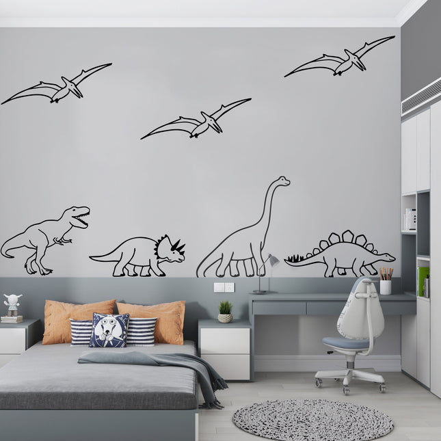 Dinosaur-Themed Wall Decal