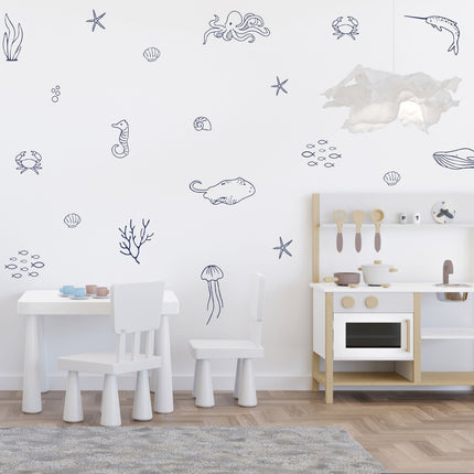 Ocean-Themed Wall Decals