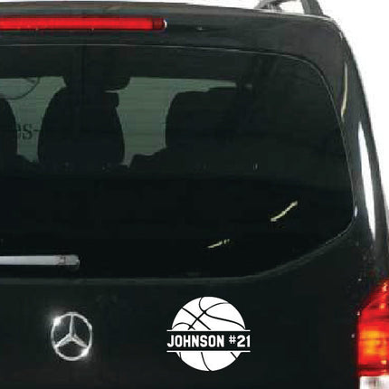 Personalized Basketball Ball - Custom wall decal