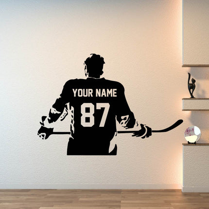 Locker Room Energy – Custom Hockey Player Decal