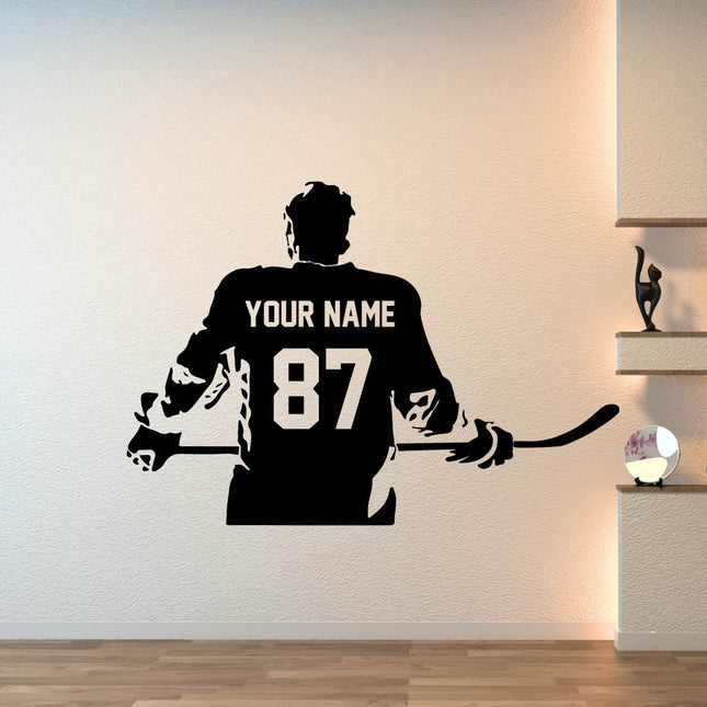 Locker Room Energy – Custom Hockey Player Decal