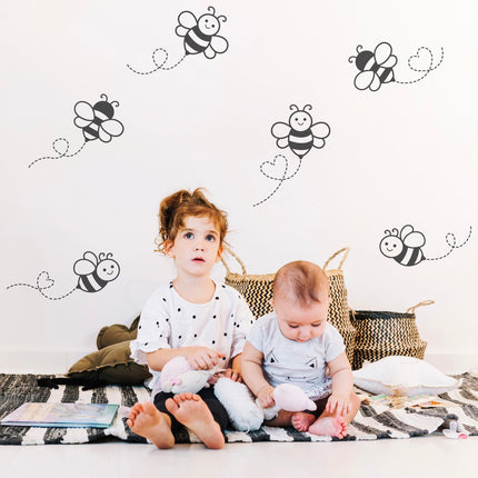 Adorable Honey Bee Wall Decals