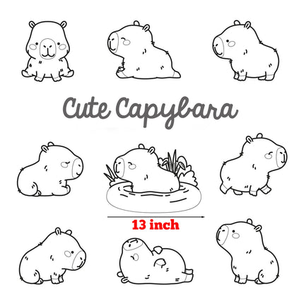 Capybara-Themed Wall Decals